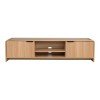 Έπιπλο τηλεόρασης Anfen pakoworld mdf σε φυσική απόχρωση 160x39x40,5εκ