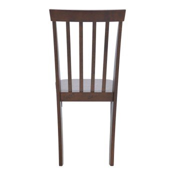 Καρέκλα Houston pakoworld rubberwood σε καρυδί απόχρωση 40x49x94εκ