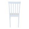 Καρέκλα Houston pakoworld rubberwood σε λευκή απόχρωση 40x49x94εκ