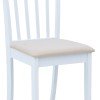 Καρέκλα Houston pakoworld rubberwood σε λευκή απόχρωση 40x49x94εκ