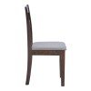 Καρέκλα Dallan pakoworld rubberwood σε καρυδί απόχρωση 40x47.5x89εκ