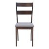 Καρέκλα Dallan pakoworld rubberwood σε καρυδί απόχρωση 40x47.5x89εκ