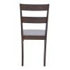 Καρέκλα Dallan pakoworld rubberwood σε καρυδί απόχρωση 40x47.5x89εκ