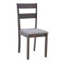 Καρέκλα Dallan pakoworld rubberwood σε καρυδί απόχρωση 40x47.5x89εκ