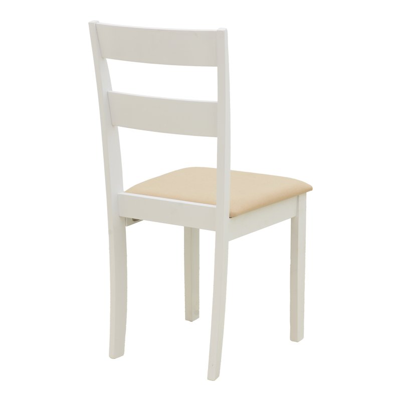 Καρέκλα Dallan pakoworld rubberwood λευκό 40x47.5x89εκ
