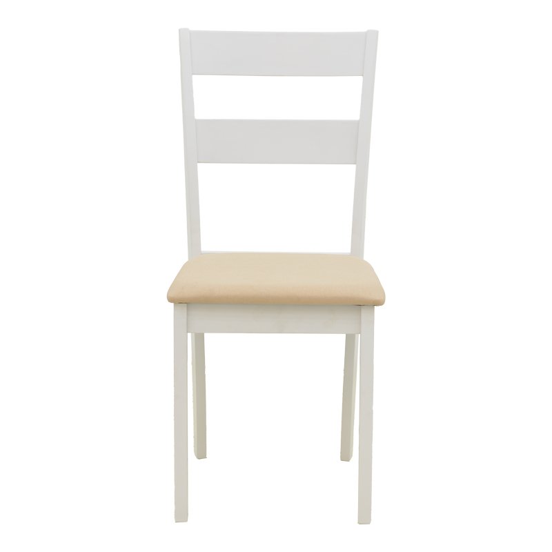 Καρέκλα Dallan pakoworld rubberwood λευκό 40x47.5x89εκ
