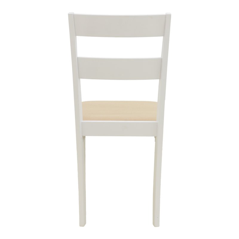 Καρέκλα Dallan pakoworld rubberwood λευκό 40x47.5x89εκ