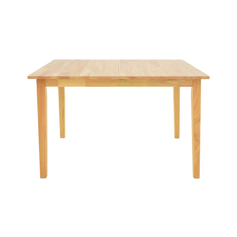 Tραπέζι επεκτεινόμενο Country pakoworld rubberwood σε φυσική απόχρωση 120-150x80x74εκ