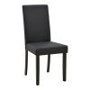 Καρέκλα Zeben pakoworld μαύρο PU με πόδι μαύρο rubberwood 43,5x55,5x93,5εκ