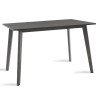 Τραπέζι Benson pakoworld MDF σε rustic grey απόχρωση 120x75x75εκ