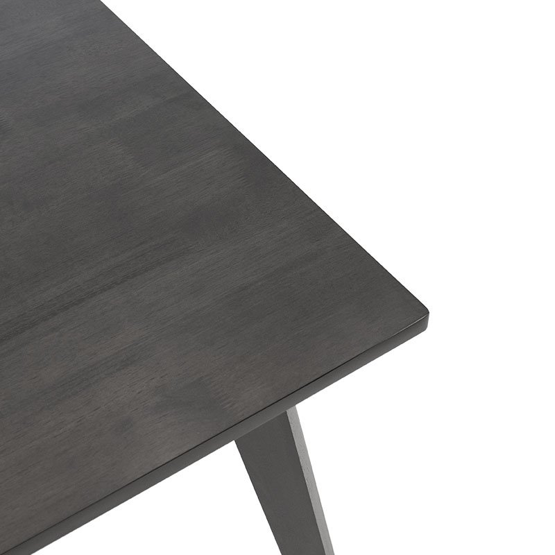 Τραπέζι Benson pakoworld MDF σε rustic grey απόχρωση 120x75x75εκ