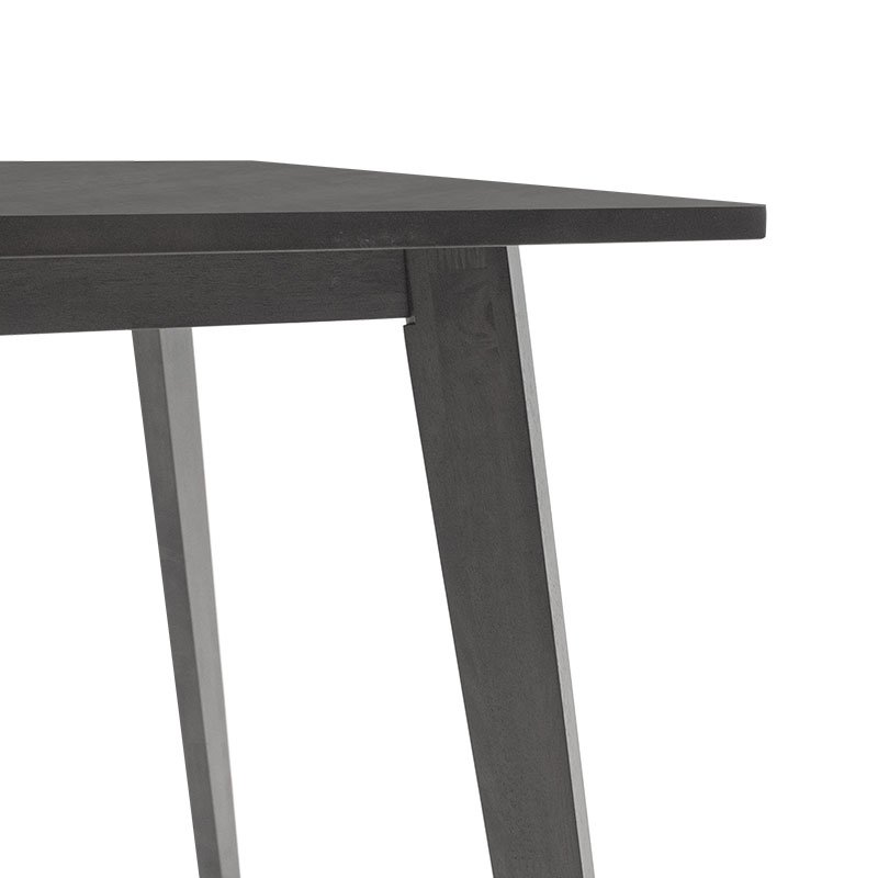 Τραπέζι Benson pakoworld MDF σε rustic grey απόχρωση 120x75x75εκ