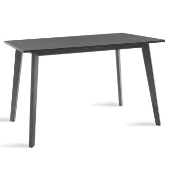 Τραπέζι Benson pakoworld MDF σε rustic grey απόχρωση 120x75x75εκ