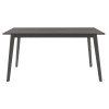 Τραπέζι Benson pakoworld MDF σε rustic grey απόχρωση 150x90x75εκ