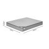 Στρώμα Perfecto pakoworld Continuous springs μονής όψης ανώστρωμα 22-24cm 150x200εκ