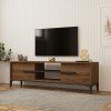 Έπιπλο τηλεόρασης Eslem pakoworld καρυδί με ανθρακί 160x34,6x48,1εκ Έπιπλο τηλεόρασης Eslem pakoworld καρυδί με ανθρακί 160x34,6x48,1εκ