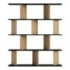 Βιβλιοθήκη Ratu pakoworld καρυδί με ανθρακί 120x24,6x141εκ Βιβλιοθήκη Ratu pakoworld καρυδί με ανθρακί 120x24,6x141εκ