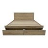 Κρεβάτι Olympus pakoworld με συρτάρι σε sonoma απόχρωση 140x200εκ