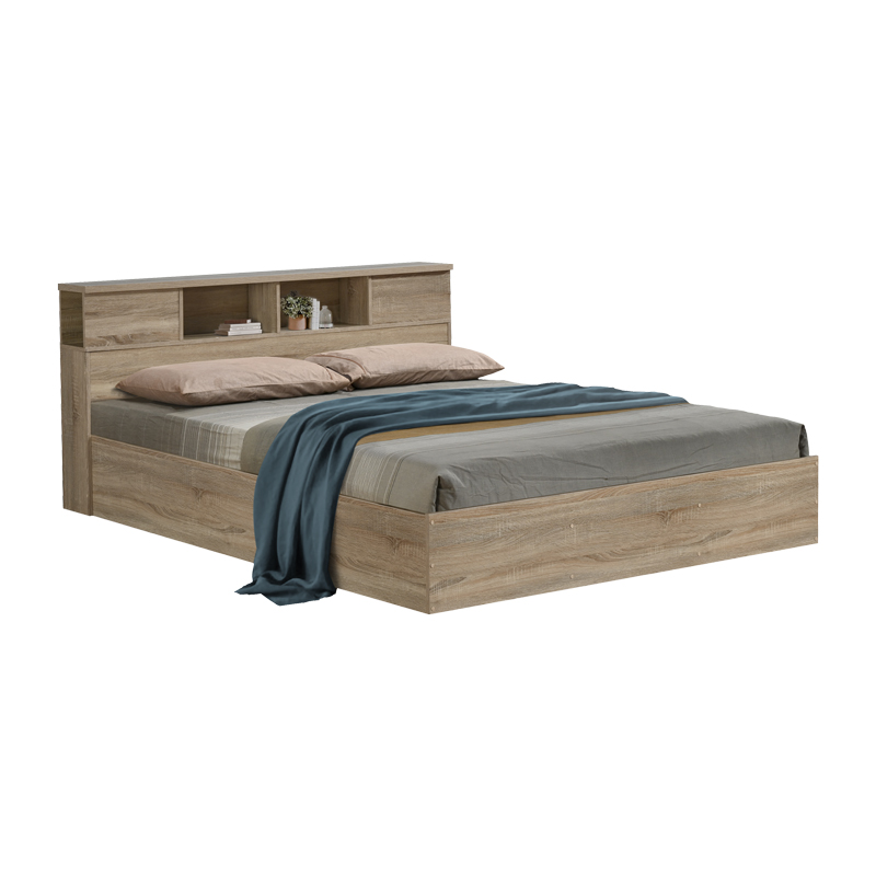 Κρεβάτι OLYMPUS pakoworld σε sonoma απόχρωση 140x200εκ Κρεβάτι OLYMPUS pakoworld σε sonoma απόχρωση 140x200εκ