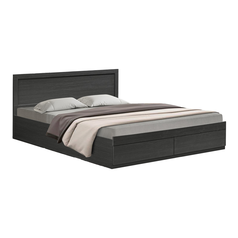 Κρεβάτι Olympus pakoworld με συρτάρι σε wenge απόχρωση 140x200εκ