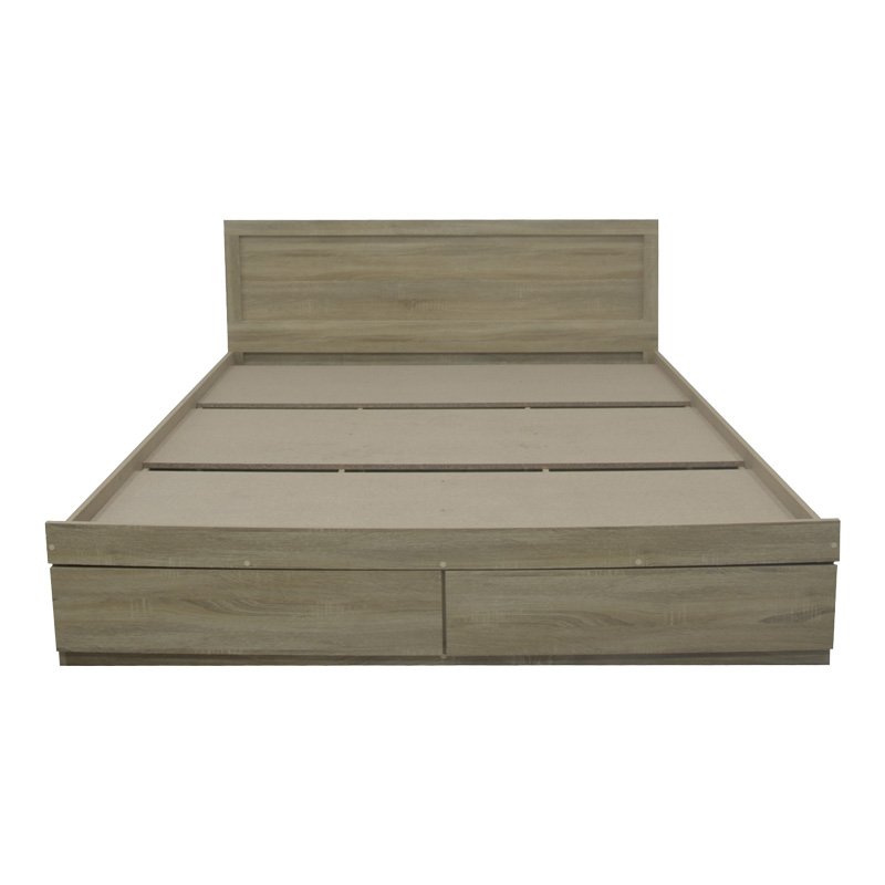 Κρεβάτι Olympus pakoworld με συρτάρι σε sonoma απόχρωση 160x200εκ