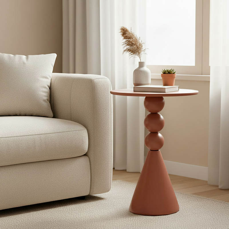 Βοηθητικό τραπέζι Bilane pakoworld μέταλλο σε terracotta απόχρωση Φ39x60εκ Βοηθητικό τραπέζι Bilane pakoworld μέταλλο σε terracotta απόχρωση Φ39x60εκ