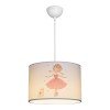 Παιδικό φωτιστικό οροφής Ballerina pakoworld led E27 πολύχρωμο PVC Φ30x20εκ