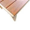 Τραπέζι Nares pakoworld σαμπανί αλουμίνιο plywood σε φυσική απόχρωση 140x80x72.5εκ Τραπέζι Nares pakoworld σαμπανί αλουμίνιο plywood σε φυσική απόχρωση 140x80x72.5εκ