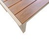 Τραπέζι Nares pakoworld σαμπανί αλουμίνιο plywood σε φυσική απόχρωση 180x90x72.5εκ Τραπέζι Nares pakoworld σαμπανί αλουμίνιο plywood σε φυσική απόχρωση 180x90x72.5εκ