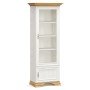 Βιτρίνα Jaden pakoworld golden oak-λευκό antique 70,5x43x197,5εκ