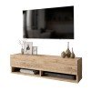 Έπιπλο τηλεόρασης επιτοίχιο Roscoe pakoworld oak 100x31,5x29,5εκ Έπιπλο τηλεόρασης επιτοίχιο Roscoe pakoworld oak 100x31,5x29,5εκ