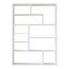 Βιβλιοθήκη Decora pakoworld σε λευκη απόχρωση 90x22x123.6εκ