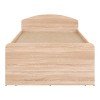 Κρεβάτι Regan pakoworld με συρτάρια σε oak απόχρωση 90x200εκ