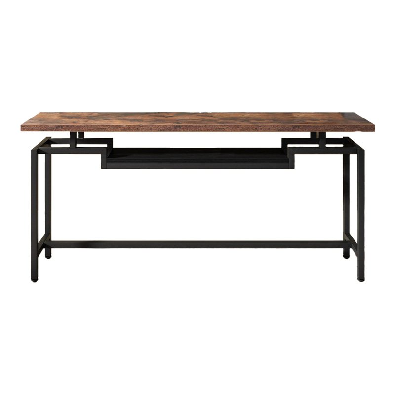 Κονσόλα Onole pakoworld σε καρυδί - μαύρο μέταλλο 170x35x82εκ