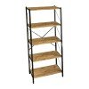Βιβλιοθήκη Bimblem pakoworld oak με μαύρο μέταλλο 60x30x150εκ Βιβλιοθήκη Bimblem pakoworld oak με μαύρο μέταλλο 60x30x150εκ
