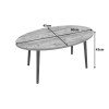 Τραπέζι σαλονιού Sartori pakoworld oak 90x45x43εκ
