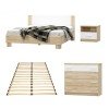 Σετ κρεβατοκάμαρας Geneva pakoworld 4 τμχ 160x200εκ
