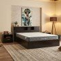Κρεβάτι με στρώμα Olympus-Dreamer pakoworld wenge 160x200εκ