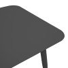 Τραπεζαρία Heven Vista pakoworld σετ 5τεμ μαύρο αλουμίνιο 80x80x72εκ