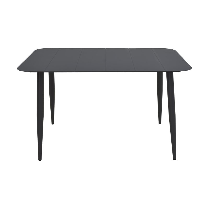 Τραπεζαρία Heven Vista pakoworld σετ 5τεμ μαύρο αλουμίνιο 120x70x72εκ