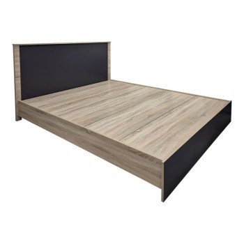 Κρεβάτι με στρώμα Athos-Resty pakoworld sonoma-ανθρακί 160x200εκ Κρεβάτι με στρώμα Athos-Resty pakoworld sonoma-ανθρακί 160x200εκ
