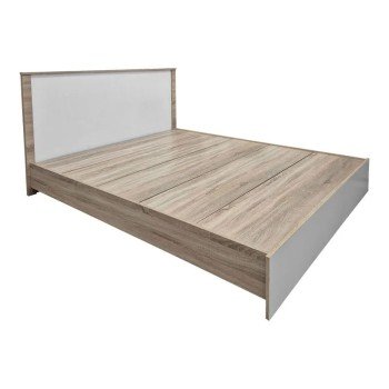 Κρεβάτι με στρώμα Athos-Nemesis pakoworld sonoma-λευκό 160x200εκ Κρεβάτι με στρώμα Athos-Nemesis pakoworld sonoma-λευκό 160x200εκ