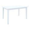Τραπεζαρία Dallan Mabor pakoworld 5τεμ λευκό rubberwood 120-150x80x73,8εκ