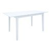 Τραπεζαρία Dallan Mabor pakoworld 7τεμ λευκό rubberwood 120-150x80x73,8εκ