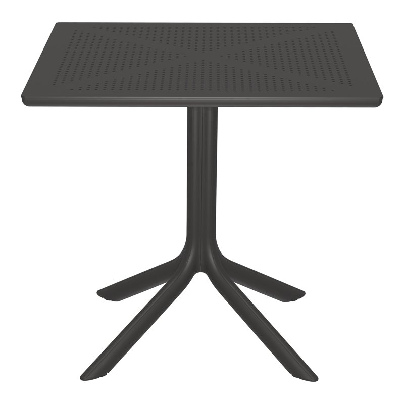 Τραπεζαρία Crossie Groovy pakoworld σετ 5τεμ ανθρακί PP 80x80x74εκ Τραπεζαρία Crossie Groovy pakoworld σετ 5τεμ ανθρακί PP 80x80x74εκ