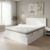 Κρεβάτι με στρώμα Athos Utopia pakoworld λευκό 160x200εκ