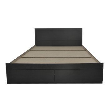 Κρεβάτι με στρώμα Olympus Utopia pakoworld με συρτάρι wenge 160x200εκ