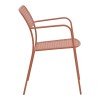 Πολυθρόνα Federal pakoworld στοιβαζόμενη terracotta μέταλλο 57x58x81.5εκ Πολυθρόνα Federal pakoworld στοιβαζόμενη terracotta μέταλλο 57x58x81.5εκ