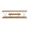 Έπιπλο τηλεόρασης Tars pakoworld sonoma-μαύρο 120x30x33εκ