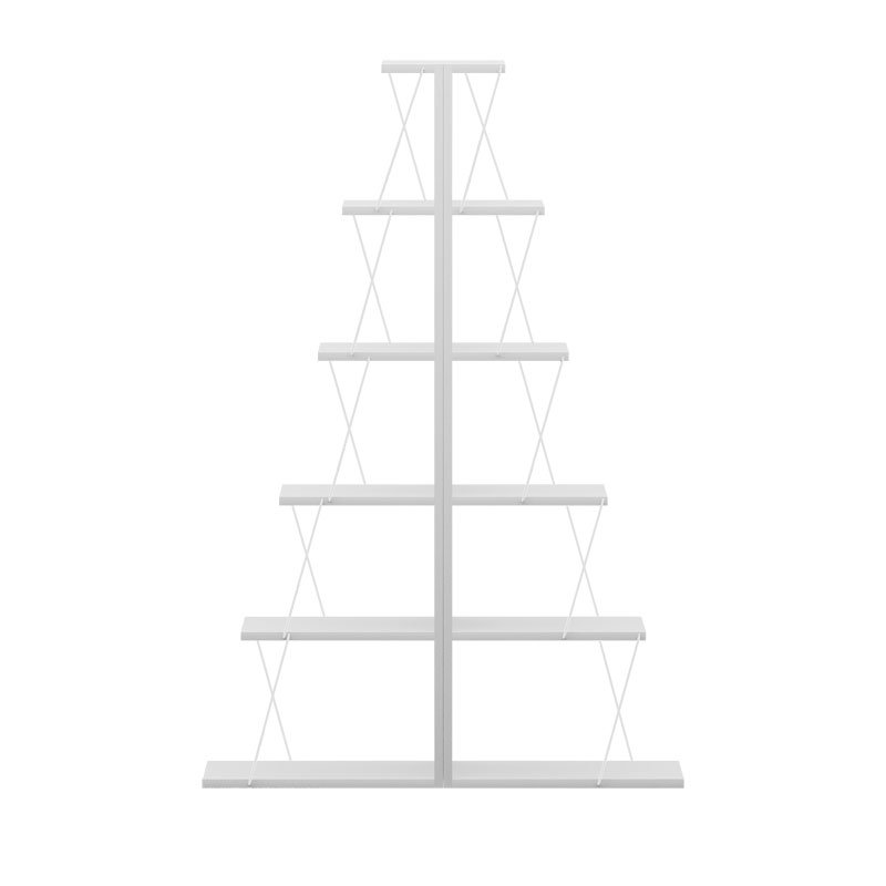 Βιβλιοθήκη mini Tars pakoworld λευκό 100x22x150εκ